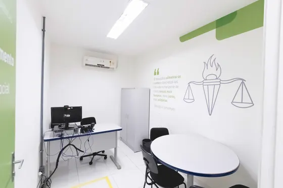Sala de atendimento do Núcleo de Práticas Jurídicas