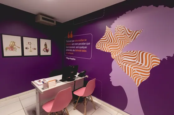 Sala de acolhimento do Núcleo de Práticas Jurídicas