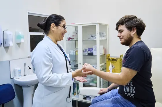 Atendimento de Enfermagem na clínica-escola